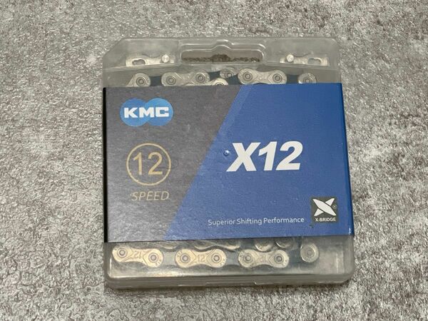 【新品未使用】KMC X12 12速用チェーン シルバー ブラック