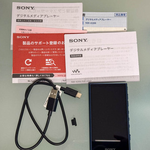 SONY ウォークマン Aシリーズ 32GB NW-A306(L)ブルー SONY 純正ソフトケース付の画像1