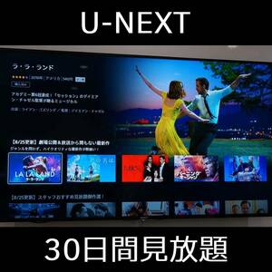 U-NEXT 1ヶ月 30日間 スマートテレビ Fire stick tv Android IOS 4K UHD 対応 ファミリー向け