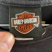 古着 Harley-Davidson ハーレーダビッドソン 半袖 T シャツ ブラック Sサイズ アメカジ SS大活躍！_画像8