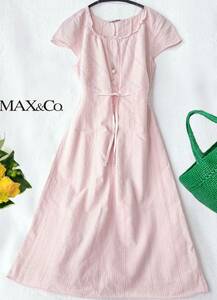 タグ付き未使用 マックス＆コー 5万 MaxMara　上品ロングワンピース　サイドファスナー