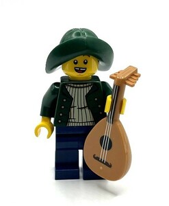 即決　新品　未使用　レゴ　LEGO　ミニフィギュア　ミニフィグ　シティ　楽器奏者　リュートを弾く男の子　男性　ミュージシャン