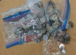 #11278 1 jpy ~ foreign coin together 3kg and more 3097g Europe England Canada Australia Germany Asia China Taiwan Korea 