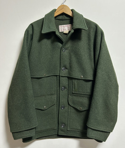 USA製 ビンテージ▽FILSON GARMENT フィルソン ダブルマッキーノクルーザー ハンティングジャケット 40 緑 カーキ ウールジャケット