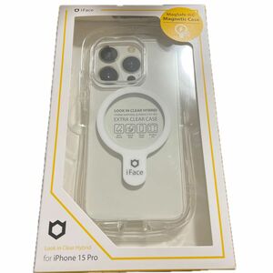 iFace Look in Clear Hybrid Magnetic iPhone 15 Pro ケースMagSafe(クリア)