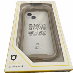 iPhone 14 iFace Reflection 強化ガラスクリアケース 41-945087（ベージュ）