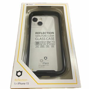 iPhone 15 iFace Reflection 強化ガラスクリア スマホケース 41-959039（ブラック）
