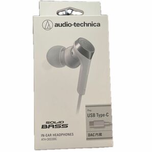 SOLID BASS USB Type-C用イヤホン ATH-CKS330C WH ホワイト　管理番号1