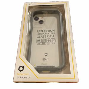 iPhone 15 iFace Reflection 強化ガラスクリア スマホケース 41-959046（グレー）