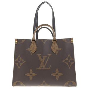 【本物保証】 超美品 ルイヴィトン LOUIS VUITTON モノグラム ジャイアント リバース オンザゴーMM 2WAYハンドバッグ トートバッグ M45321