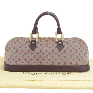 【本物保証】 布袋付 ルイヴィトン LOUIS VUITTON モノグラム ミニ アルマロン 横長 ハンドバッグ チェリー M92207