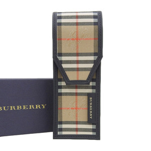 [ подлинный товар гарантия ] с ящиком очень красивый товар Burberry BURBERRY в клетку пенал кисть коробка парусина оттенок бежевого noba проверка редкий редкость 