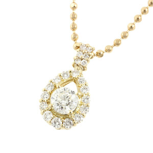 値下げ【本物保証】 鑑付 超美品 ネックレス K18YG ダイヤモンド 1ct up 1カラット以上 ゴージャス 豪華 8.7g ノーブランド No brand