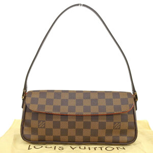 【本物保証】 布袋付 超美品 ルイヴィトン LOUIS VUITTON ダミエ レコレータ ワンショルダーバッグ エベヌ N51299