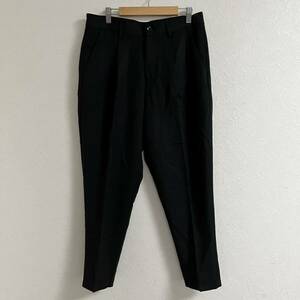 【EMMA CLOTHES】エマクローズ スラックス パンツ ボトムス シンプル きれいめ 定番 着回し ブラック 黒 メンズ サイズM/Y9593NN