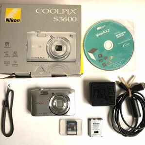 COOLPIX S3600 Nikon クールピクス ニコン デジタルカメラ シルバー コンパクトデジタルカメラ