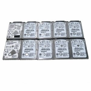 HGST HDD 500GB 10個セット Z5K500-500 HTS545050A7E680 2.5インチ 7mm 内蔵型 健康状態:正常 使用1000-10000時間以下 中古