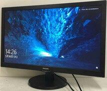 ☆【美品】PHILIPS 273V5LHAB/11 ワイド液晶モニター 27インチ フルHD（1920x1080）DVIx1/D-Subx1/HDMIx1 動作品　_画像1