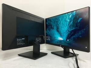 ☆【良品 2台セット】HP ProDisplay P224 ワイド液晶モニター 21.5インチ フルHD（1920x1080）D-Subx1/HDMI1.4x1/DisplayPortx1 動作品