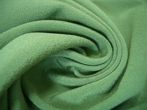  старый ткань натуральный шелк .. однотонная ткань лоскут оттенок зеленого . цвет ③ 88. кимоно ткань переделка крепдешиновое мастерство кнопка, ручка настройки умение лист ...