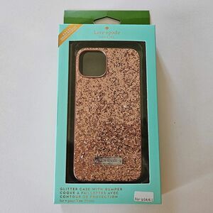 iPhone14 用 キラキラ ラメ ローズゴールド ケース カバー ケイトスペード kate spade