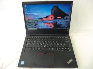 【美品】Lenovo Thinkpad E480 Core-i3 8130U 2.2GHz 12GB/128GB(NVMe)+500GB(HDD) Windows 10 Pro MS Office Pro 2021 