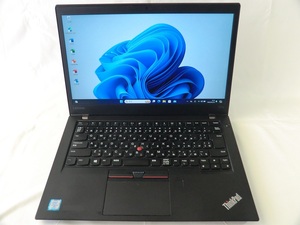 Lenovo Thinkpad T470s Core-i7 7600U 2.8GHz 24GB/256GB(NVMe) Windows 11Pro MS Office Pro 2021 WQHD/LTE/カード読取装置