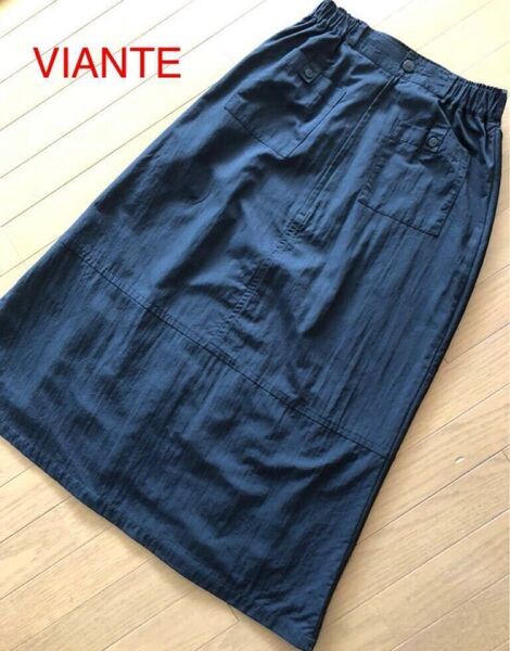 VIANTE レディース ボトムス ロングスカート 黒 シック カジュアル size F