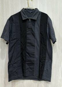  Comme des Garcons Homme COMME des GARCONS HOMME patchwork polo-shirt with short sleeves M size 