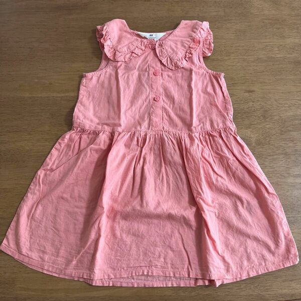 ノースリーブワンピース 110cm ピンク ワンピース ピンク キッズ 子供服 女の子 ノースリーブ