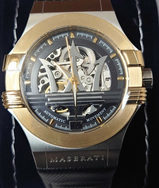 マセラティ　ポテンツァポテンザ　自動巻　R8821108011　メンズ腕時計　ゴールド　MASERATI　ポテンザ　オートマチック　ウオッチ