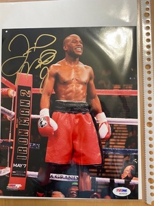 [ expert evidence attaching ] floyd *mei weather * Junior with autograph photograph approximately 25.× approximately 20.5.