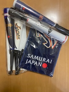 【未開封】２０１３WＢＣ侍ジャパン応援セット　マフラータオル　Ｖメガバット　クリアツインメガホン　ミズノ　山本浩二　大谷翔平　　