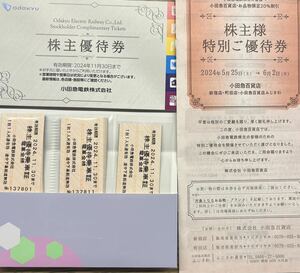 ②小田急電鉄　株主優待乗車証　電車全線　切符タイプ 23枚　送料込　2024年11月30日まで