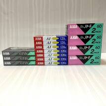 【未開封/まとめ売り18本】AXIA GT-1x 54 3本・A1 120 7本・JP-F 60 2本パック×4 カセットテープ アクシア_画像1