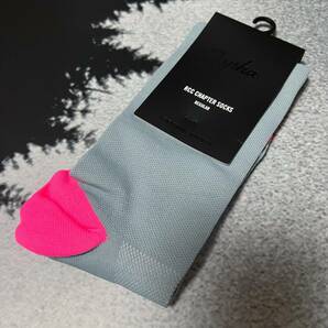 新品 Rapha RCC Socks Chapter Sydney CCSYD Sサイズ(EU38-40) グレー/ピンク ラファ RCC ソックス チャプター シドニーの画像1