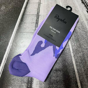 新品 Rapha + Ellen Paige Pro Team Socks Lサイズ (JP 28-30cm) パープル ラファ エレン・ペイジ リーチ プロチーム ソックス
