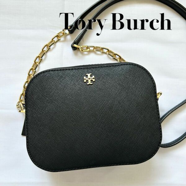 ■極美品■大人気　Tory Burch トリーバーチ　ショルダーバッグ　黒　本革