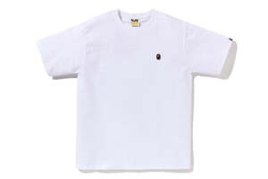 【1スタ】新品未使用 本物 Size L A BATHING APE ONE POINT TEE メンズ 半袖Tシャツ アベイシングエイプ エイプ WHITE