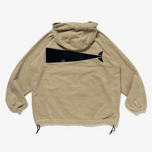 新品 完売品 SIZE 4 DESCENDANTMOLE HOODED LS SHIRT PIGMENT DYE BEIGE ディセンダント モールフードシャツ ピグメントダイ 正規品