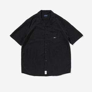 【1スタ~】新品未使用 定価19,800円 Size 1 DESCENDANT PIER SATIN SS SHIRT ディセンダント 半袖シャツ メンズ 211TQDS-SHM03 NAVY 正規品