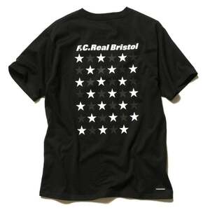 【1スタ】新品未使用 Size M F.C.R.B 41 STAR TEE 半袖Tシャツ F.C.Real Bristol FCRB-190066 BLACK 日本製 正規店購入 