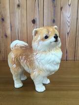 オブジェ　犬　ポメラニアン　陶製　古物保管品_画像6