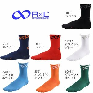 R×La-ru L BIKE RACING GRIP SOCKS bike racing grip socks round TBK-300R orange / white M 4547057032227