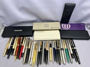  fountain pen ballpen etc. large amount together writing brush chronicle not yet verification Junk *PARKER PILOT other 