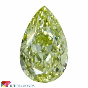 FANCY YELLOW GREEN 0.346ct PS/RT1933/CGL