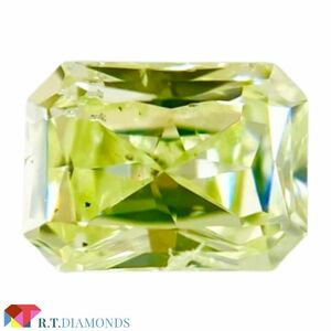 FANCY YELLOW GREEN 0.198ct RAD/RT2696/CGL