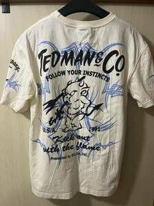 TEDMAN ピンストライプ柄Tシャツ