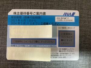 ANA 株主優待券1枚　(有効期間　2024年5月31日まで)③