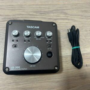 【動作OK】TASCAM タスカム US-366 オーディオインターフェース 音楽 機材 中古USB 